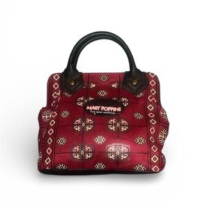 Mary Poppins Red Patterned Satchel